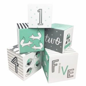 NIB- Stacking Blocks 5pc - Cloud Island™ Gray